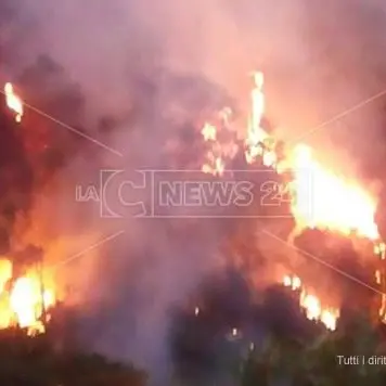 Incendio a Lamezia, le fiamme verso San Minà