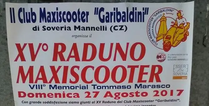 Soveria Mannelli, raduno di maxiscooter ricorda Marasco e Corsi