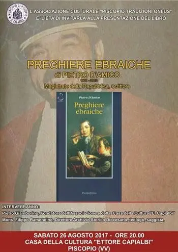 Preghiere ebraiche, la presentazione a Piscopio