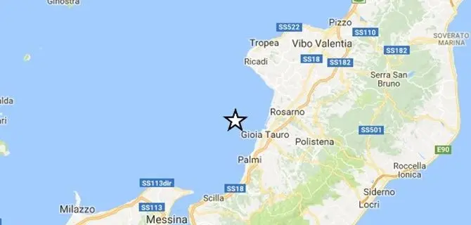 Terremoto di magnitudo 2.4 lungo la costa tirrenica