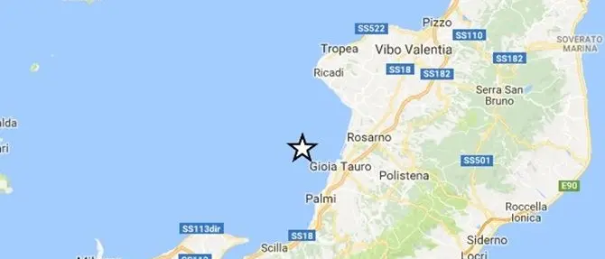 Terremoto di magnitudo 2.4 lungo la costa tirrenica