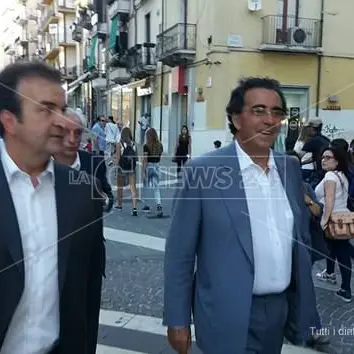 Comune di Cosenza, sopralluogo Calatrava-Occhiuto sul ponte (VIDEO)
