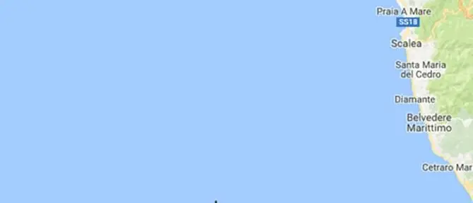 Terremoto di magnitudo 2.9 al largo di Belvedere Marittimo