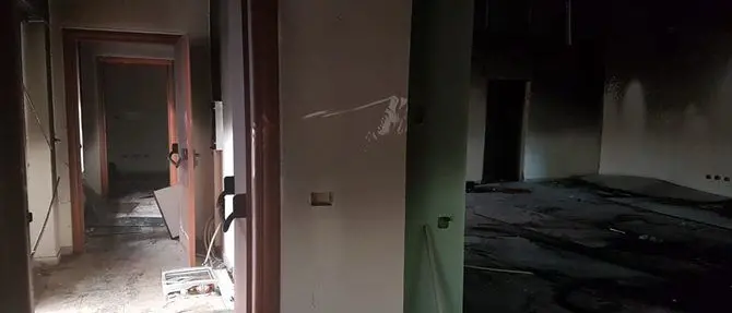 Reggio, destinata ad un centro di sostegno ai disabili: in fiamme ex emeroteca