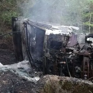 Motta Santa Lucia, camion esce fuori strada e precipita in una scarpata