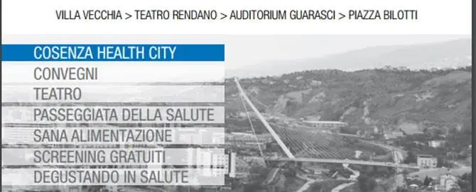 Tre giorni di salute a Cosenza con “Salus Fest”