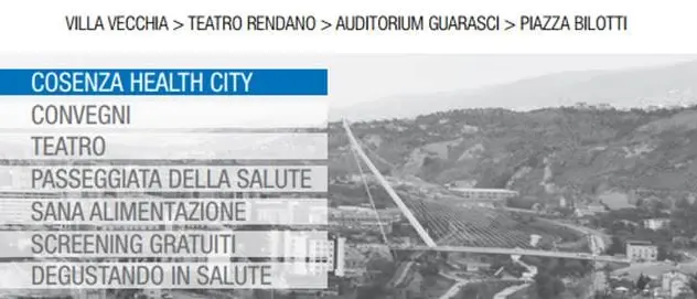 Tre giorni di salute a Cosenza con “Salus Fest”