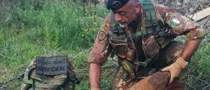 Ordigno bellico inesploso fatto brillare a Palmi