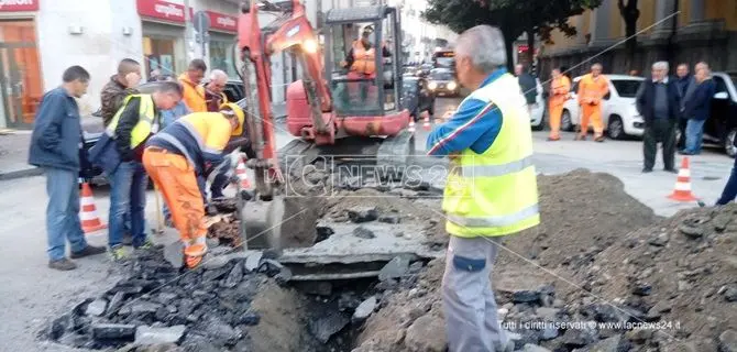 Catanzaro, individuata una seconda rottura nella rete idrica