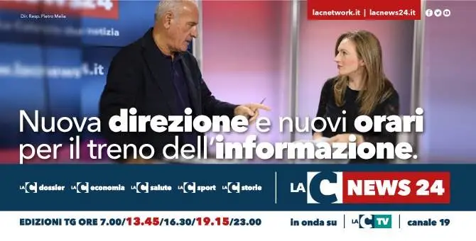 Nuova direzione e nuovi orari per il treno dell'informazione di LaC News24