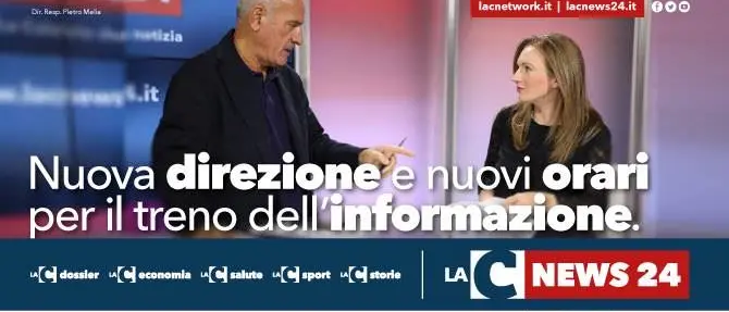 Nuova direzione e nuovi orari per il treno dell'informazione di LaC News24