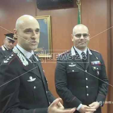 Il commiato di Ottaviani dal comando carabinieri di Cosenza