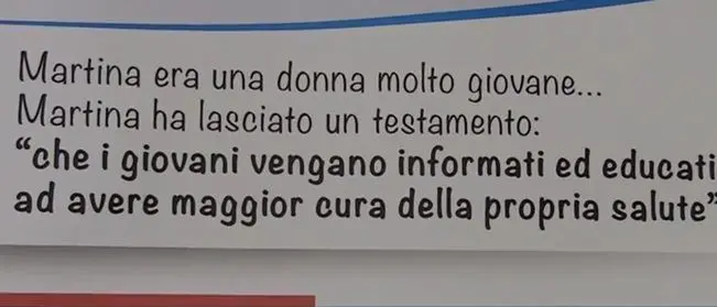 L'eredità di Martina morta di cancro (VIDEO)