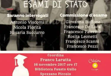 “Esami di Stato”, gli studenti interrogano Viscomi, Fiorita e Succurro