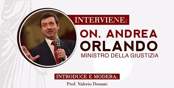 Il ministro della Giustizia Andrea Orlando il 20 novembre a Catanzaro