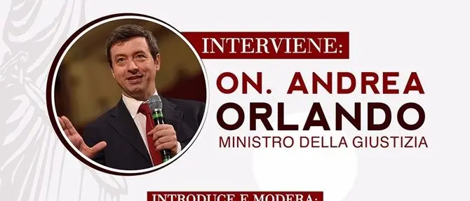 Il ministro della Giustizia Andrea Orlando il 20 novembre a Catanzaro