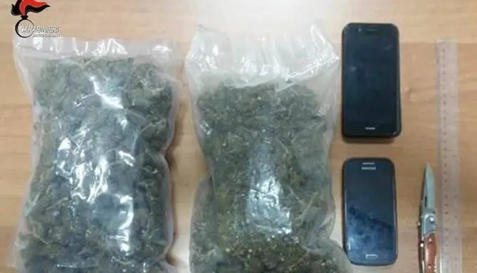 Marijuana nei giacconi, in manette coppia di minorenni nel Reggino