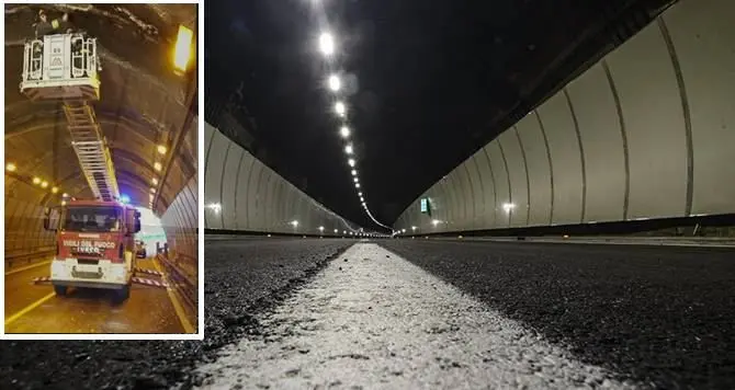 Tangenziale ovest a Catanzaro, nuova caduta di calcinacci in galleria (VIDEO)