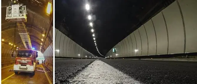 Tangenziale ovest a Catanzaro, nuova caduta di calcinacci in galleria (VIDEO)