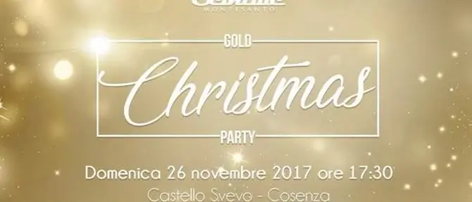 Gold Christmas Party, il “Premio Scintille” in scena al Castello Svevo di Cosenza