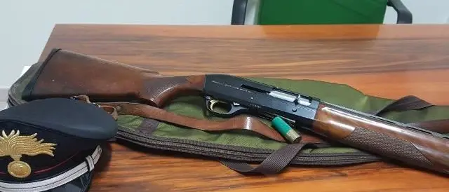 A caccia di cinghiali con un fucile a pallettoni, una denuncia a Morano