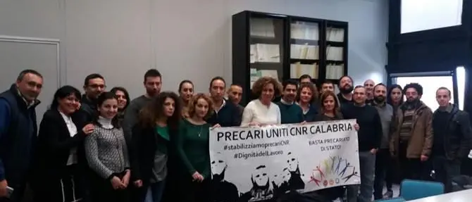 Crn-Area ricerca di Cosenza, protestano i precari: «Ridateci dignità»