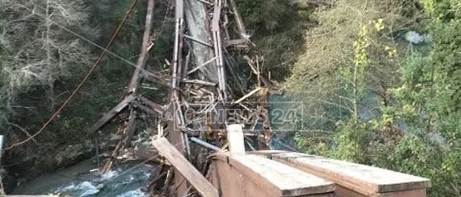Ponte crollato nel Parco del Pollino, colpa della cattiva manutenzione?