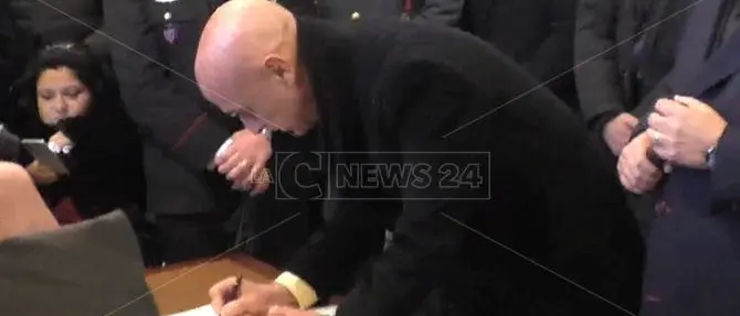 Reggio, il ministro dell'Interno firma contro la 'ndrangheta