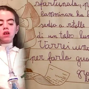 Agostino, 7 anni: «Caro Babbo Natale portami la medicina per far guarire la mia cuginetta» (FOTO)