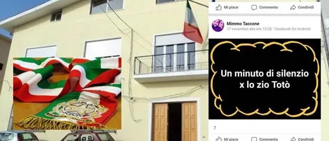 In lutto per Riina: consigliere comunale chiede su Facebook un minuto di silenzio per “zio Totò”