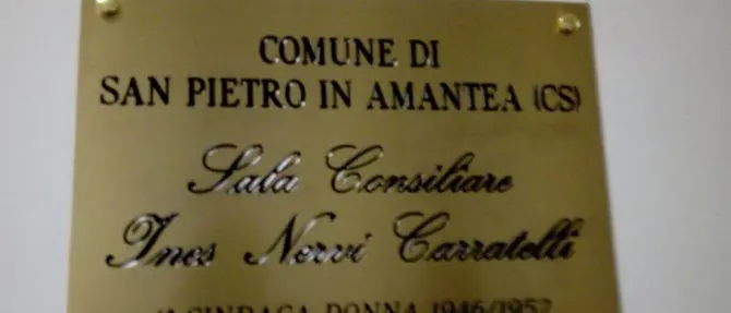 San Pietro in Amantea, intitolata aula a Ines Nervi Carratelli tra le prime donne elette sindaco