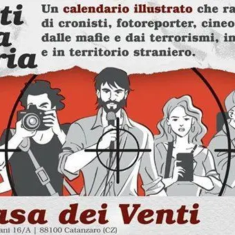 A Catanzaro si presenta il calendario in memoria dei giornalisti uccisi