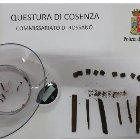 Rossano, la polizia sequestra un'arma e stupefacenti
