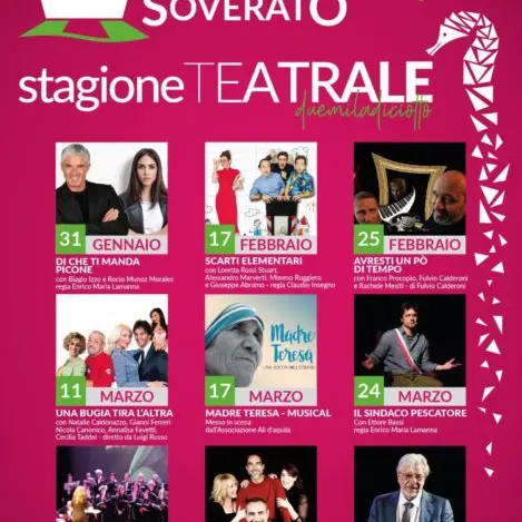 Soverato, il 31 gennaio parte la stagione teatrale