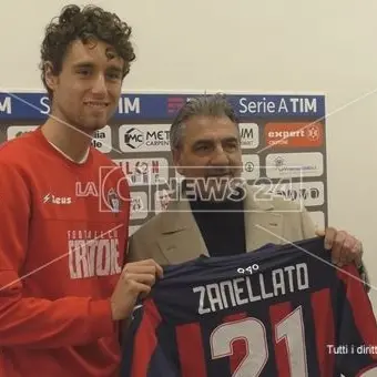 Presentato il nuovo acquisto del Crotone Niccolò Zanellato