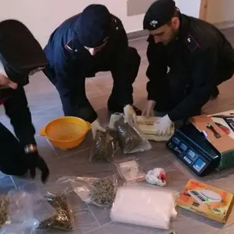 Droga in una palazzina nel quartiere Tufolo a Crotone (VIDEO)