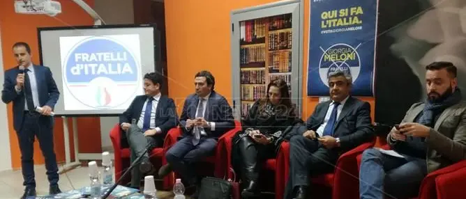 Isabella Rauti candidata in Calabria con Fratelli d'Italia fa tappa a Lamezia