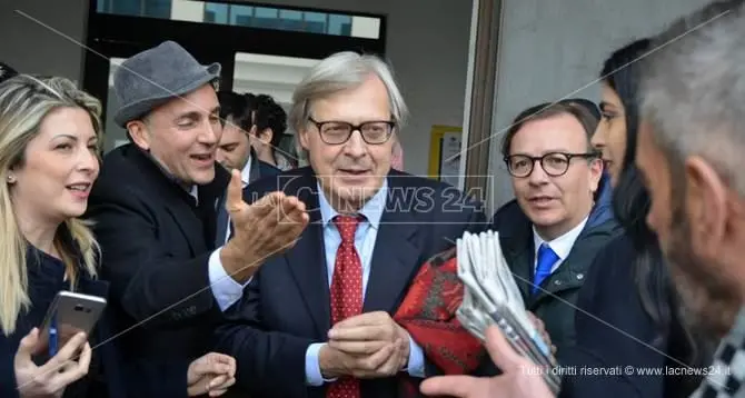 Quadri rubati e narcotrafficanti: la deposizione a Vibo di Vittorio Sgarbi