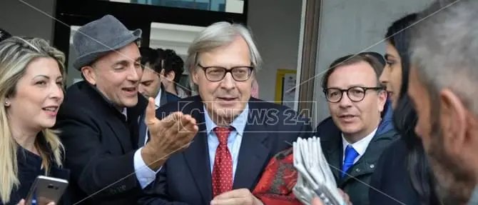 Quadri rubati e narcotrafficanti: la deposizione a Vibo di Vittorio Sgarbi