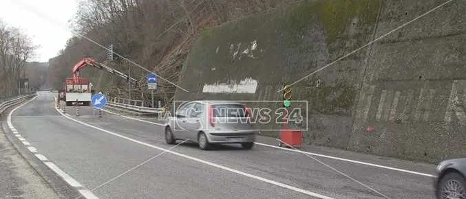Maltempo, disagi sulla Cosenza-Paola per lavori lungo la statale 107