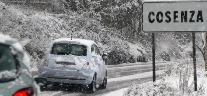 Maltempo, nevica in buona parte della provincia di Cosenza