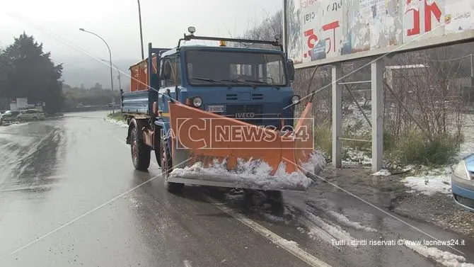 Già passato l'effetto neve, migliora la situazione nel Cosentino