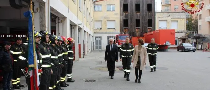 Catanzaro, il prefetto in visita al comando dei vigili del fuoco