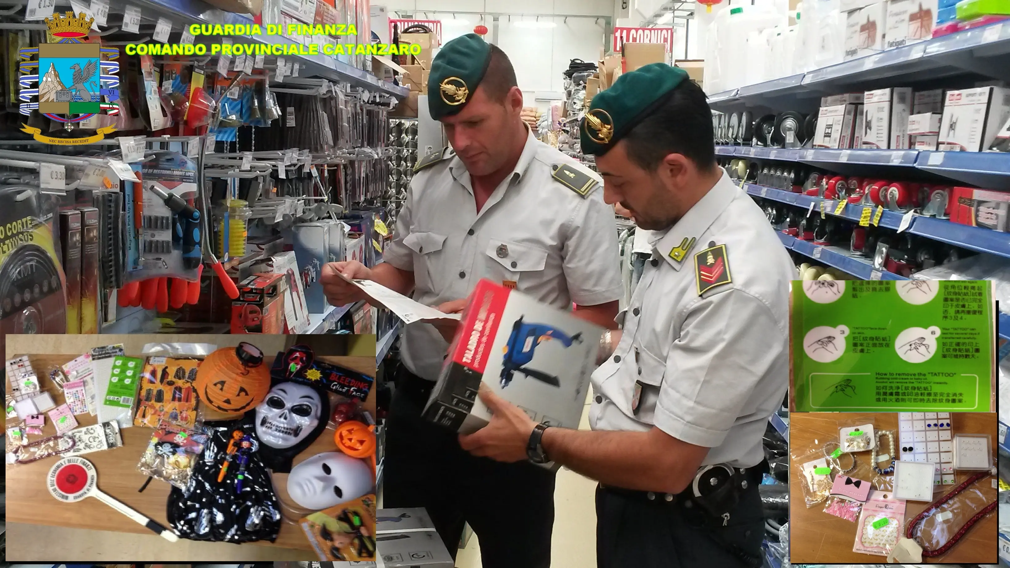 Lamezia, sequestrati oltre 45mila articoli di halloween illegali