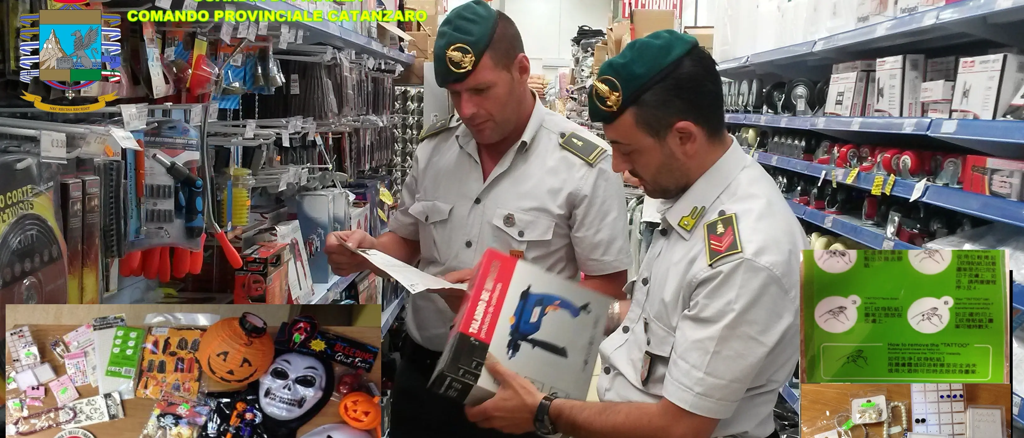 Lamezia, sequestrati oltre 45mila articoli di halloween illegali