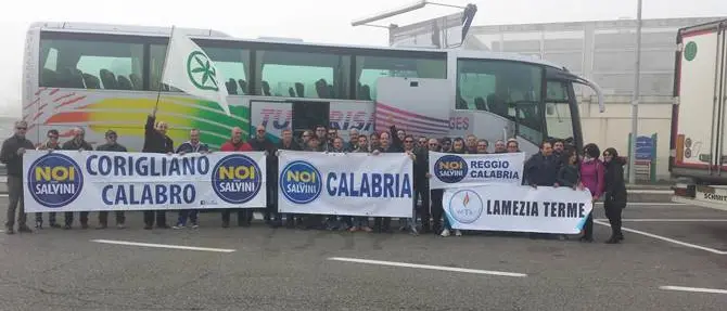 A Bologna i calabresi di ‘Noi con salvini’