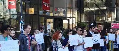 Manifestazione degli studenti musulmani dell'Unical