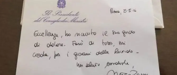 Renzi risponde a Monsignor Oliva