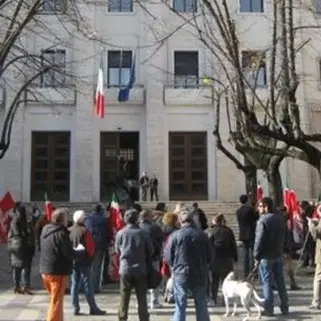 A Cosenza la protesta dei disoccupati di San Giovanni in Fiore