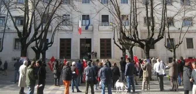 A Cosenza la protesta dei disoccupati di San Giovanni in Fiore